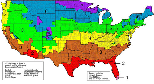 r-value insulation map based on climate in Mississippi